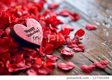 Happy valentines day backgrouind. valentine day concept .generative ai Happy valentines day backgrouind. valentine day concept .generative ai 127391094