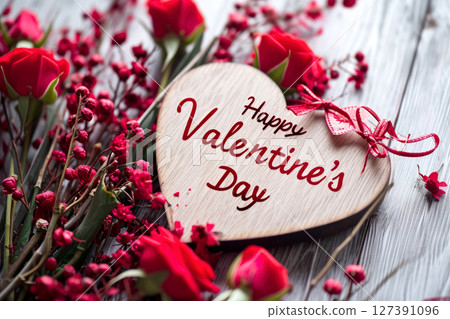 Happy valentines day backgrouind. valentine day concept .generative ai Happy valentines day backgrouind. valentine day concept .generative ai 127391096