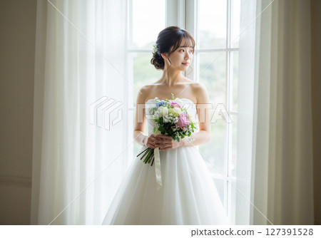 Elegant wedding portrait Elegant wedding portrait 127391528