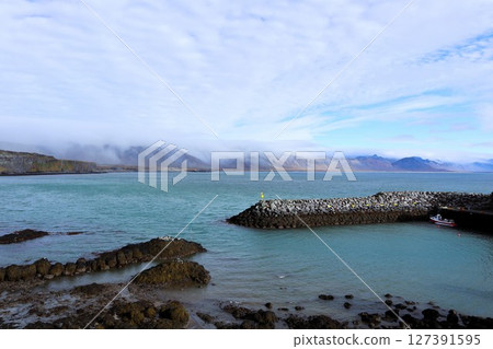 冰島斯奈山半島阿爾納斯塔皮海岸 127391595
