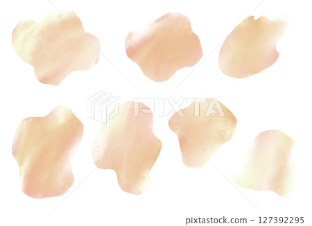 watercolor simple green leaf material 127392295