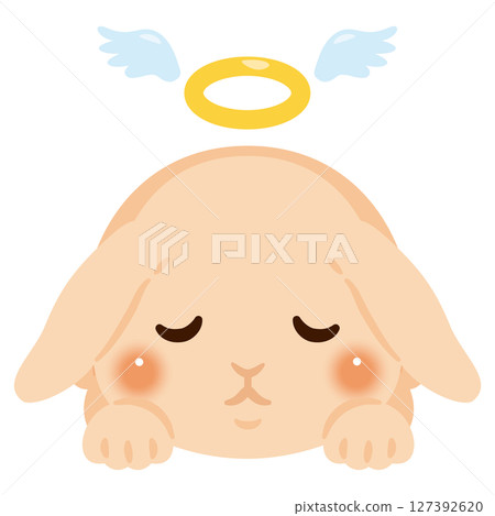 Illustration of a dead rabbit 127392620