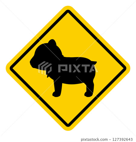 熊警告標誌插圖 熊警告標誌插圖 127392643