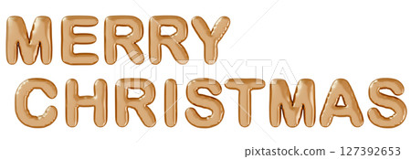 3D圖像_氣球_聖誕快樂_金色 3D圖像_氣球_聖誕快樂_金色 127392653