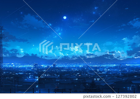 Night city in big city 127392802