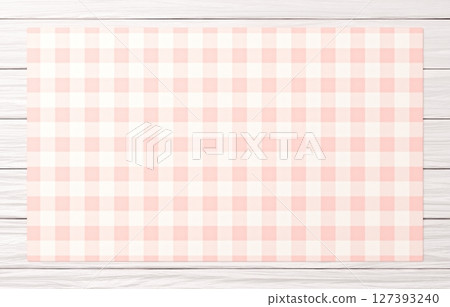 Background material_wooden table and cloth_pink Background material_wooden table and cloth_pink 127393240