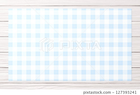 Background material_wooden table and cloth_light blue Background material_wooden table and cloth_light blue 127393241