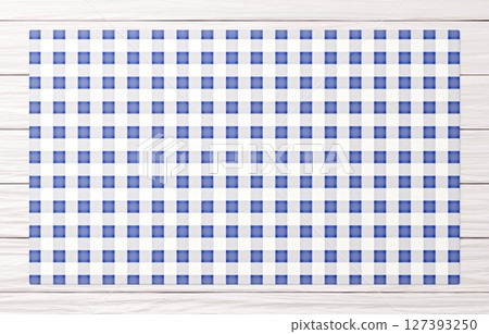 Background material_wooden table and cloth_navy blue 127393250