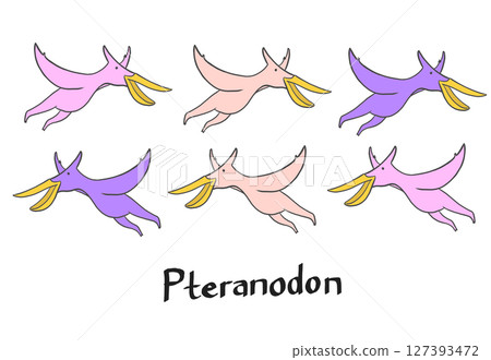 Illustration of Pteranodon Illustration of Pteranodon 127393472