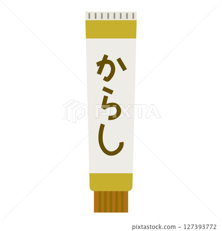 Tube seasoning mustard 127393772