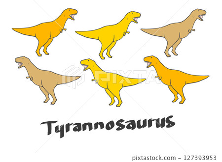 Illustration of Tyrannosaurus 127393953