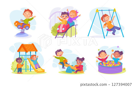 Enjoyable and exciting Childhood Activities at the Playground for every kid and family Enjoyable and exciting Childhood Activities at the Playground for every kid and family 127394007