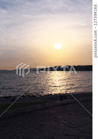 Matsue City - Japan's 100 Best Sunsets - Sunset at Lake Shinji Matsue City - Japan's 100 Best Sunsets - Sunset at Lake Shinji 127394168