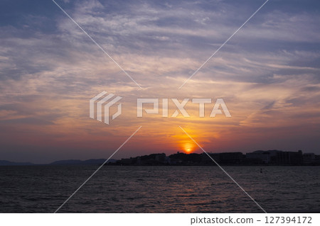 Matsue City - Japan's 100 Best Sunsets - Sunset at Lake Shinji 127394172