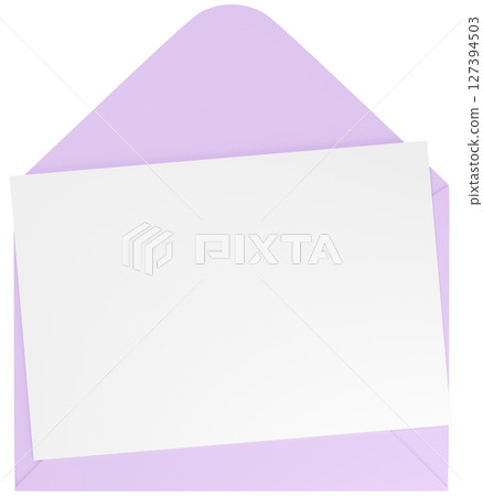 3D illustration_Letter set_Purple 127394503