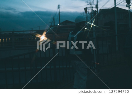 Night security guard 127394750