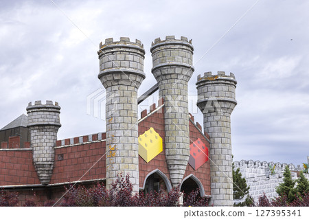 Legoland Discovery Center building with towers resembling a castle 127395341