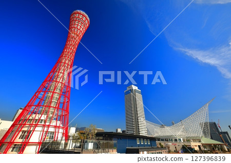 [Hyogo Prefecture] Port Tower and Kobe Meriken Park after renovation 127396839