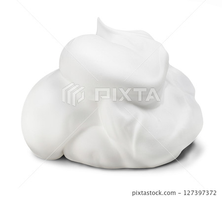 Shaving foam mousse isolated on white background 127397372