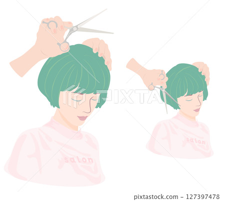 Cutscene at the beauty salon Cutscene at the beauty salon 127397478