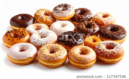 Delicious looking donuts 2 127397596