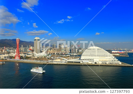 [Hyogo Prefecture] Night view of Port Tower and Kobe Meriken Park after renovation 127397793