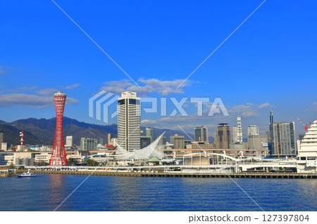 [Hyogo Prefecture] Port Tower and Kobe Meriken Park after renovation 127397804