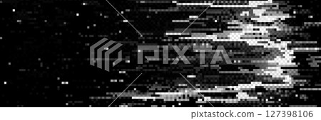 Digital pixel glitch effect 127398106