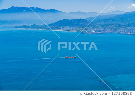 《Ehime Prefecture》View of the open sea of the Seto Inland Sea and Mt. 127398598