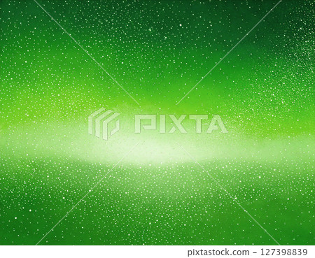 Green background particles. AI generated image. 127398839
