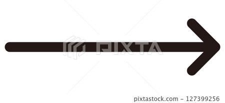 長黑箭頭的插圖 127399256
