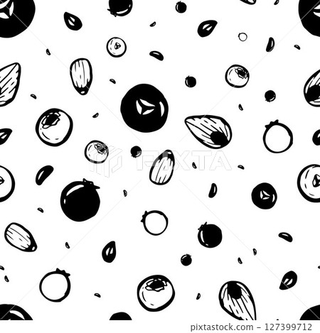 Pine branches vector seamless pattern 127399712