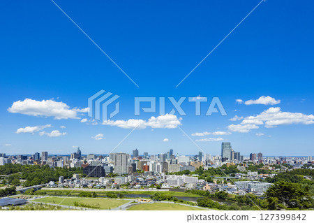 仙台市全景 - 伊達政宗騎馬像 127399842