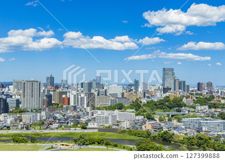 仙台市全景 - 伊達政宗騎馬像 127399888