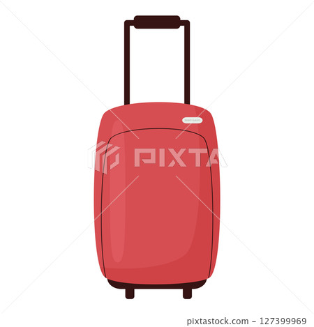 red suitcase flat illustration red suitcase flat illustration 127399969