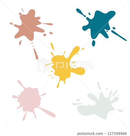 set of color splashes 127399986