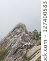 合歡尖山冰斗峰岩稜雲霧高山景觀 127400583