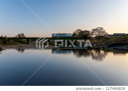Hatakama, Kakegawa City, Shizuoka Prefecture Tenryu Hamanako Railway and scenery along the line 127400829