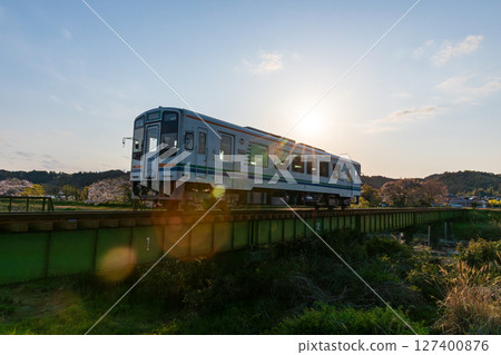 Hatakama, Kakegawa City, Shizuoka Prefecture Tenryu Hamanako Railway and scenery along the line 127400876