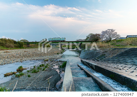 Hatakama, Kakegawa City, Shizuoka Prefecture Tenryu Hamanako Railway and scenery along the line 127400947