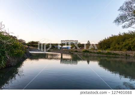 Hatakama, Kakegawa City, Shizuoka Prefecture Tenryu Hamanako Railway and scenery along the line 127401088