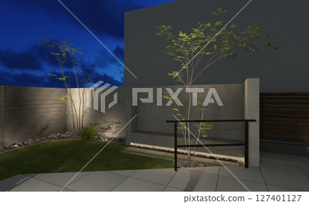 A simple and neat mortar garden A simple and neat mortar garden 127401127