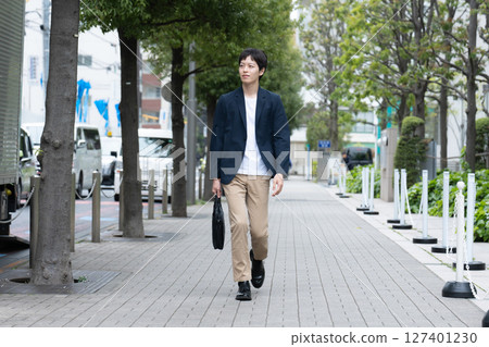 男士，休閒商務，散步 127401230