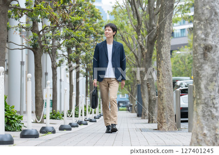 男士，休閒商務，散步 127401245