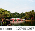 台中公園底片攝影紅橋湖畔景色 127401267