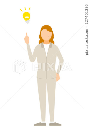 Illustration of a senior woman in a jersey making an inspirational pose 127401356