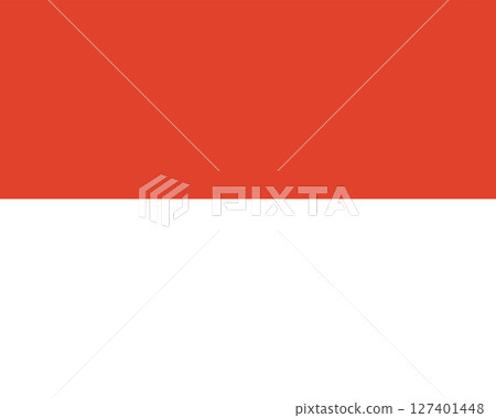 The national flag of Indonesia. 127401448