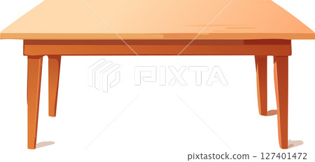 Elegant minimal wooden table with warm tones and subtle shading, isolated in bright empty background, ideal for clean layout with plenty of blank space. Elegant minimal wooden table with warm tones and subtle shading, isolated in bright empty background, ideal for clean layout with plenty of blank space. 127401472