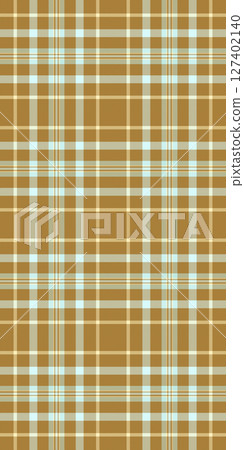 Elegant brown and light blue plaid pattern. Perfect for textile design, website backgrounds, or autumnal themed projects. This subtle yet sophisticated check evokes feelings of warmth and comfort. Elegant brown and light blue plaid pattern. Perfect for textile design, website backgrounds, or autumnal themed projects. This subtle yet sophisticated check evokes feelings of warmth and comfort. 127402140