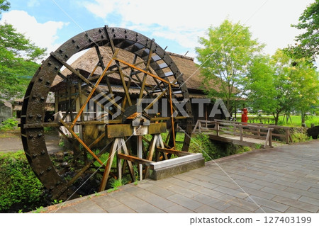 Waterwheel (Harajiri Falls, Bungo-Ono City) 127403199